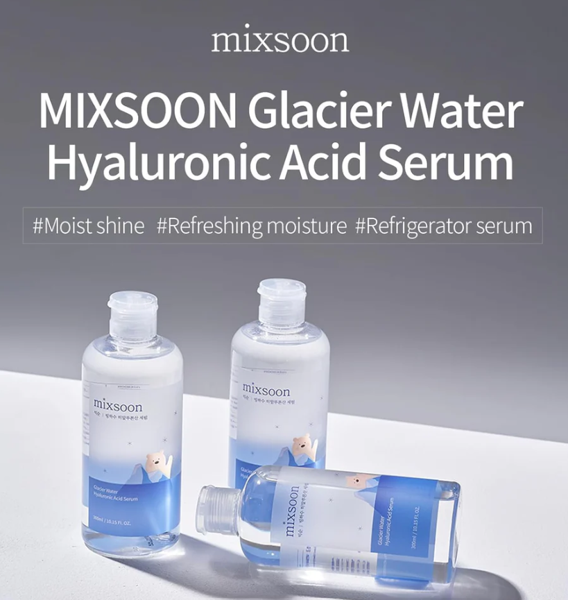 Mixsoon Glacier Water Hyaluronic Acid Serum Jumbo (300 ml)