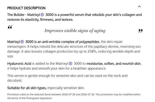 Timeless Matrixyl 3000 Serum (30 ml)