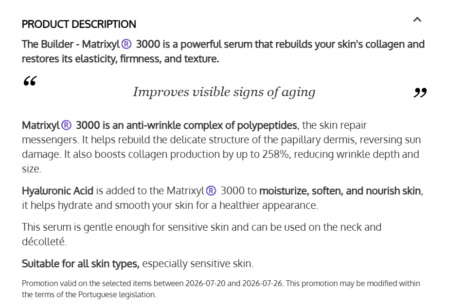 Timeless Matrixyl 3000 Serum (30 ml)